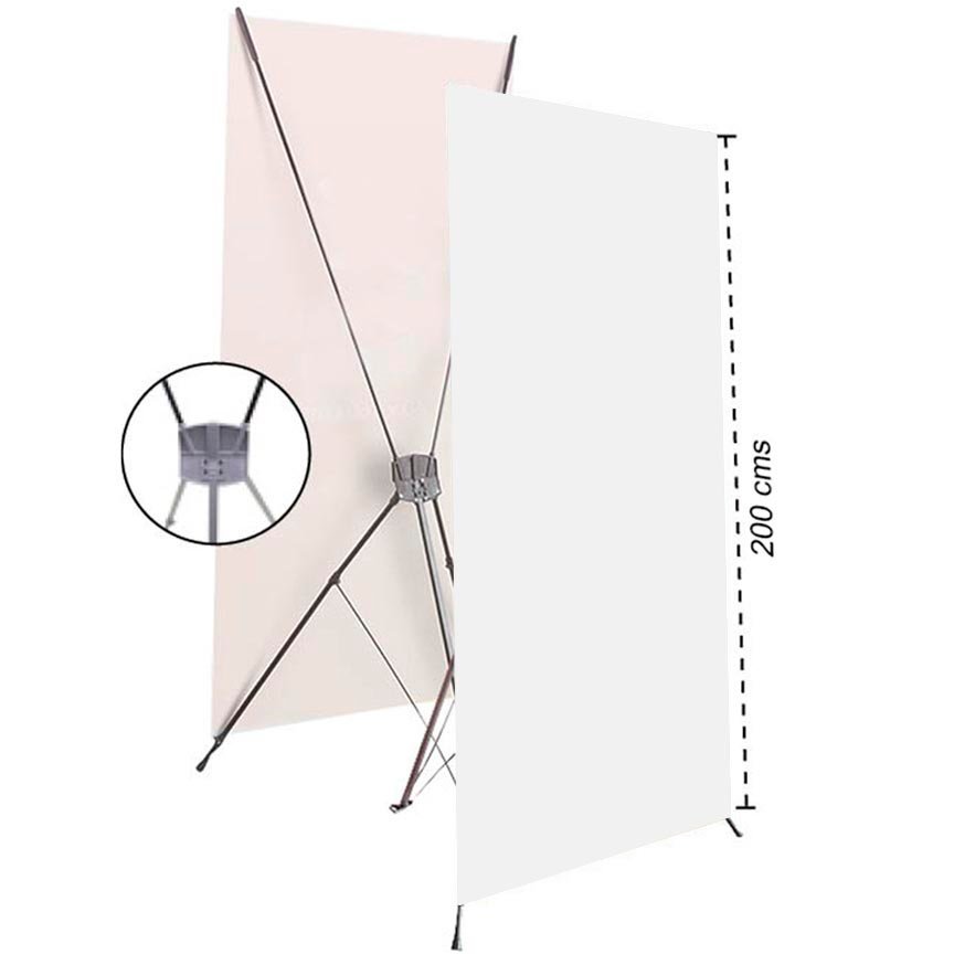 X Banner tipo Araña 100×200 cms